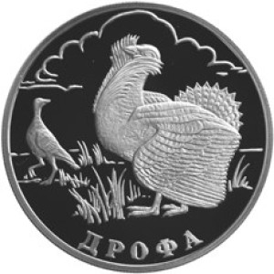 Изображение реверса: 1 рубль 2004 года СПМД «Дрофа» Proof